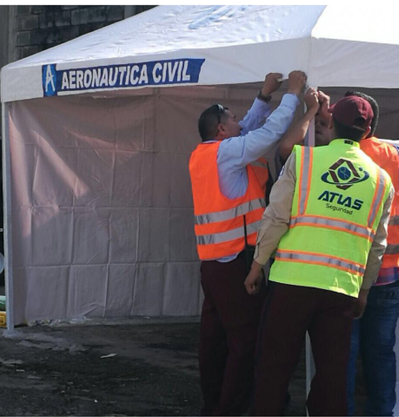 Aerocivil instala centro de acopio de insumos en aeropuerto de Puerto Asís para trasladar ayudas a Mocoa