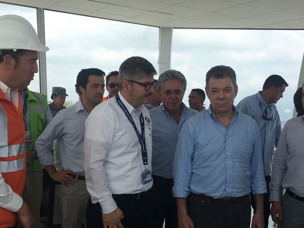 El Presidente de la República hace recorrido de obras por el Aeropuerto Internacional Palonegro de Bucaramanga