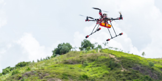Fotografía de Dron en vuelo
