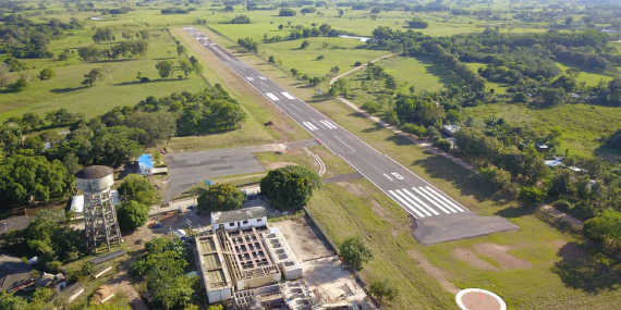 vista aérea de Aeropuerto de MONTILIEBANO