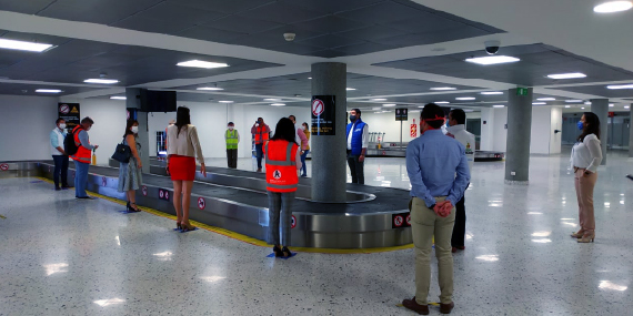 Gobierno nacional verificó implementación de Protocolo de Bioseguridad en los aeropuertos Camilo Daza y Palonegro 