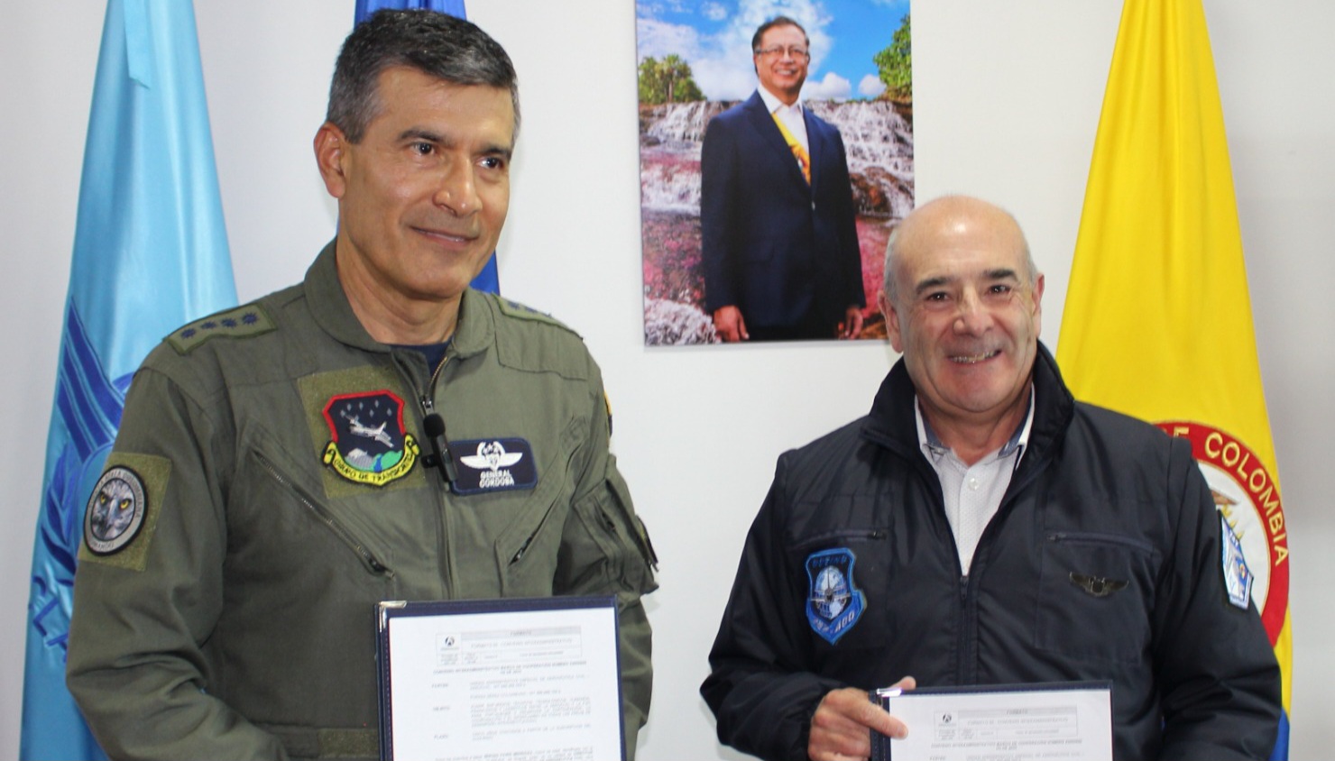 Aeronautica Civil y FAC firman convenio interadministrativo para fortalecer las operaciones aereas en colombia