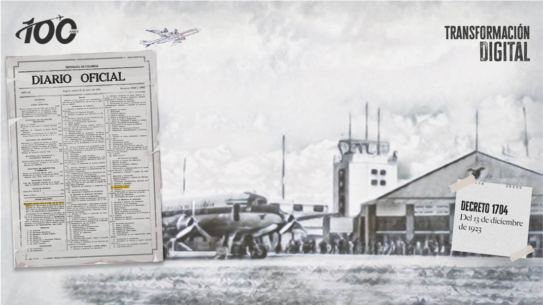 Cuentan los papeles que… Un centenario lleno de vida: 100 años de la Aeronáutica Civil