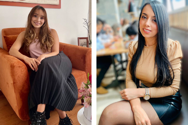 Lina María Diaz y Angie Daniela Rodríguez Jóvenes que quieren crecer en la Aerocivil